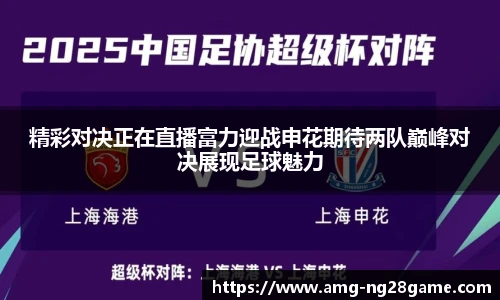 精彩对决正在直播富力迎战申花期待两队巅峰对决展现足球魅力